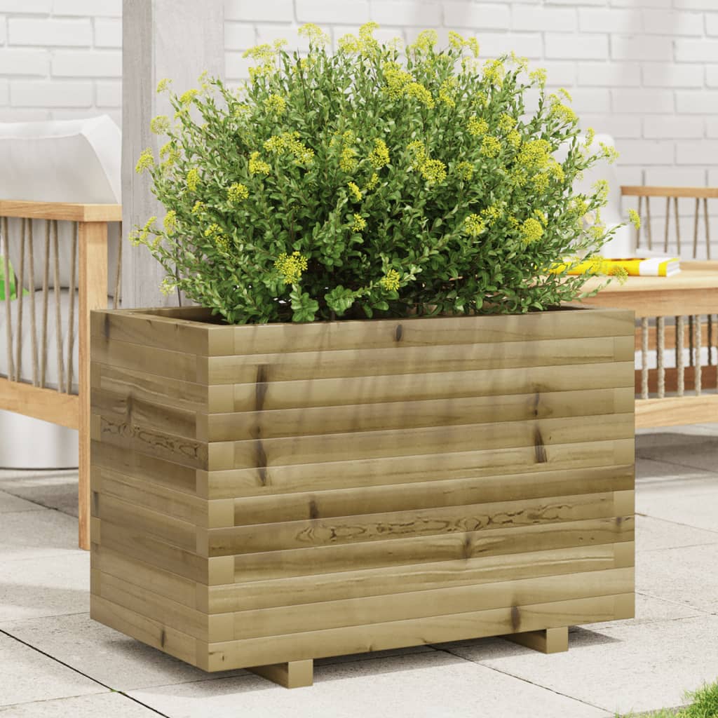VidaXL Plantenbak 70x40x49,5 cm geïmpregneerd grenenhout