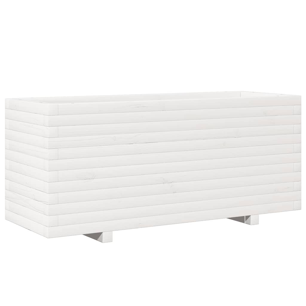 VIDAXL -Planungsbox 110x40x49,5 cm Festkiefer weiß