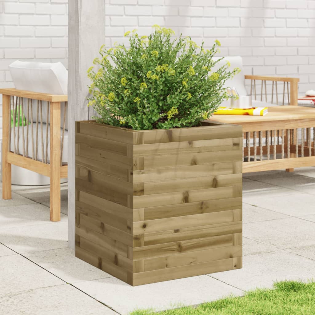 Vidaxl plantenbak 40x40x46 cm geïmpregneerd grenenhout