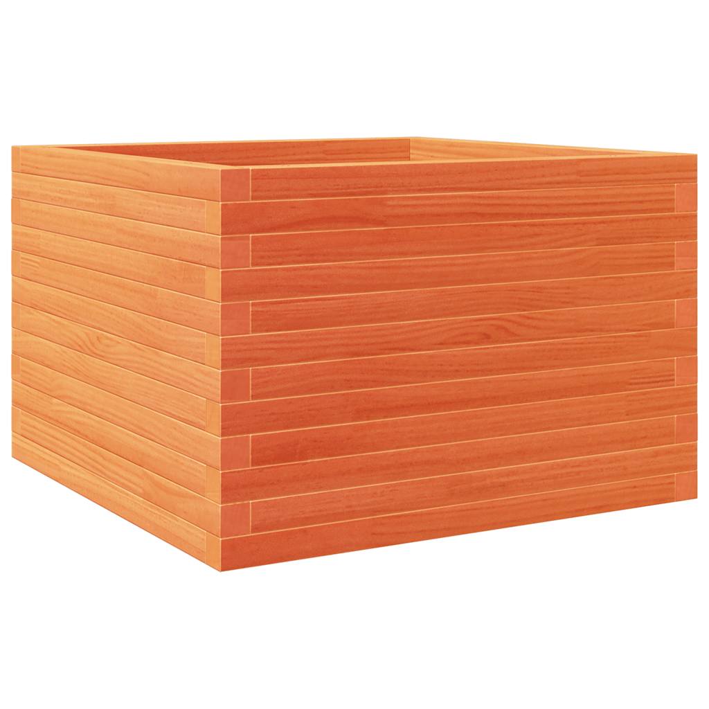 Vidaxl plantenbak 70x70x46 cm massief grenenhout wasbruin