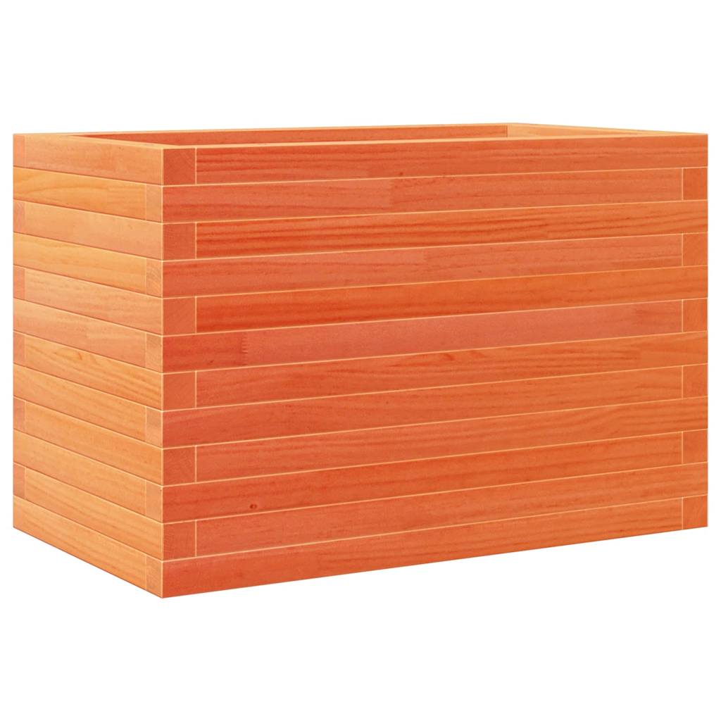 Vidaxl plantenbak 70x40x46 cm massief grenenhout wasbruin
