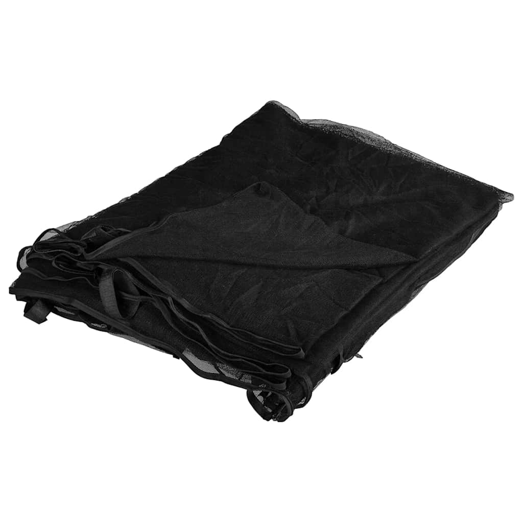 VidaXL Moskitonetz für drinnen und draußen, 156 Maschen, 300 x 300 x 200 cm, Schwarz