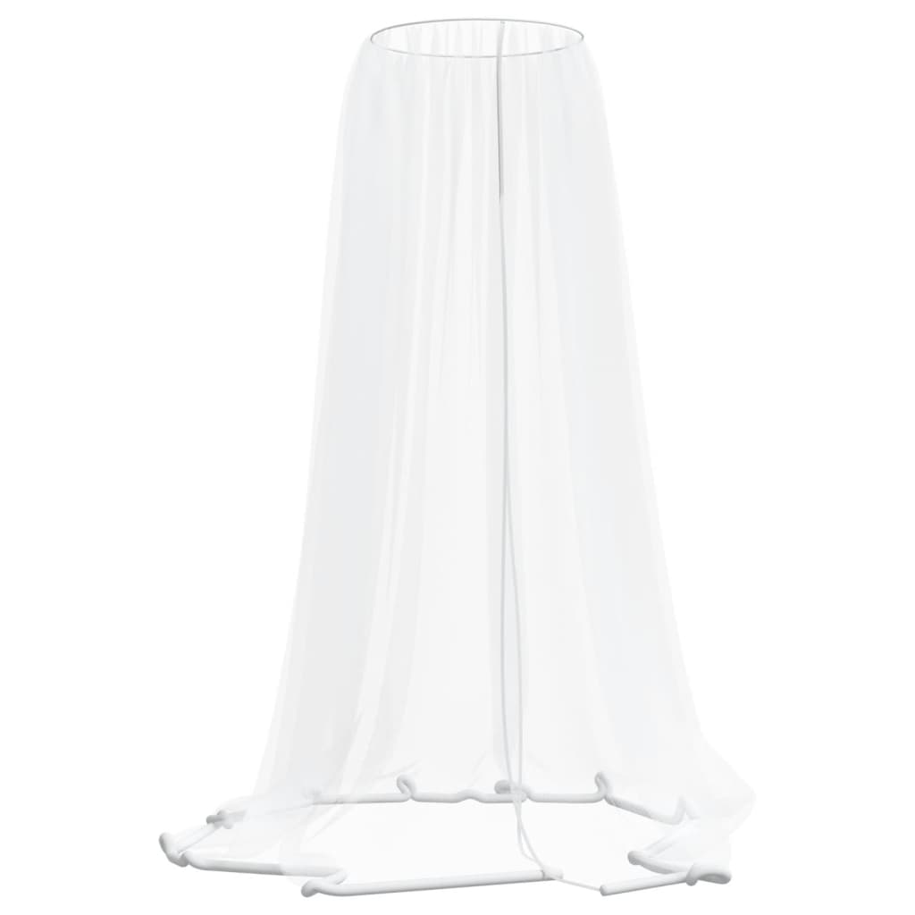VidaXL Moskitonetz für Sonnenschirm, 220 Maschen, Ø 330 x 250 cm, Weiß