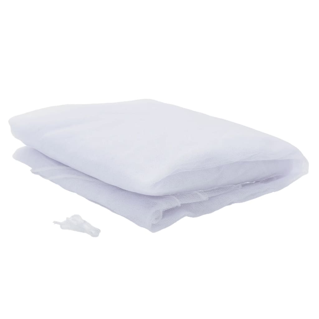 VidaXL Moskitonetz für Sonnenschirm, 220 Maschen, Ø 330 x 250 cm, Weiß