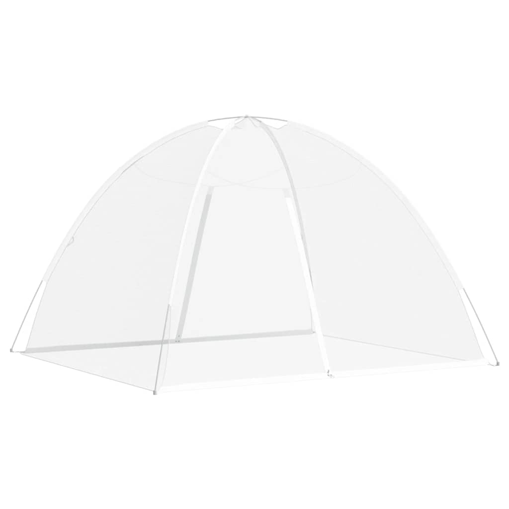 VidaXL Moskitonetz mit Türen, Mongolei, 220 Maschen, 200 x 180 x 135 cm, Weiß
