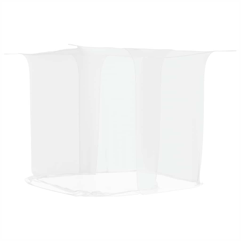 VidaXL Hängendes Moskitonetz, 156 Maschen, 220 x 150 x 180 cm, Weiß