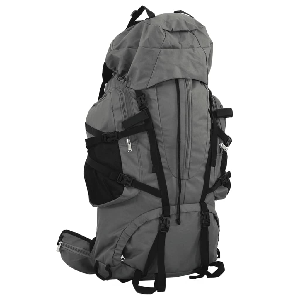 VidaXL Wanderrucksack 80 l Oxford-Gewebe Grau