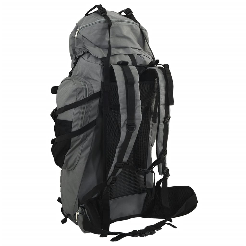 VidaXL Wanderrucksack 80 l Oxford-Gewebe Grau