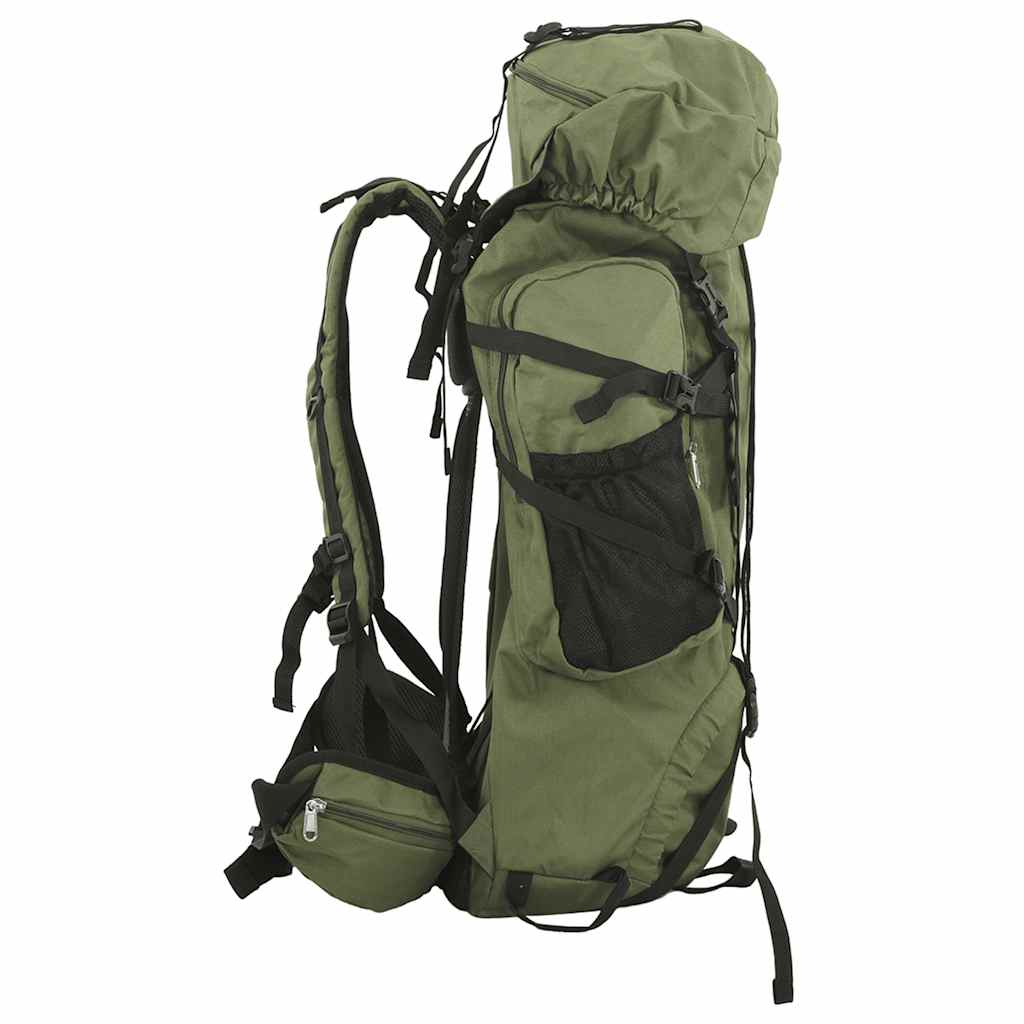VidaXL Wanderrucksack 100 l Oxford-Gewebe Armeegrün