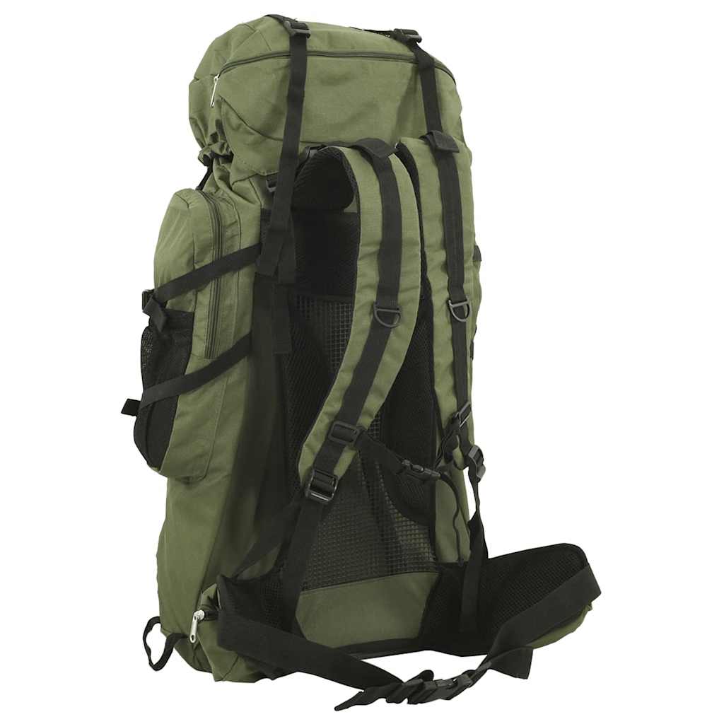 VidaXL Wanderrucksack 100 l Oxford-Gewebe Armeegrün