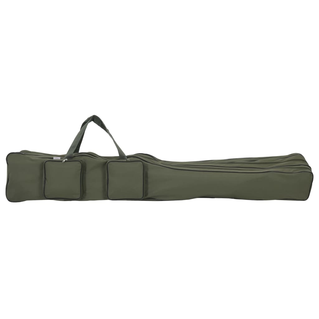 VidaXL Angelrutentasche 160 cm Oxford-Gewebe Dunkelgrün