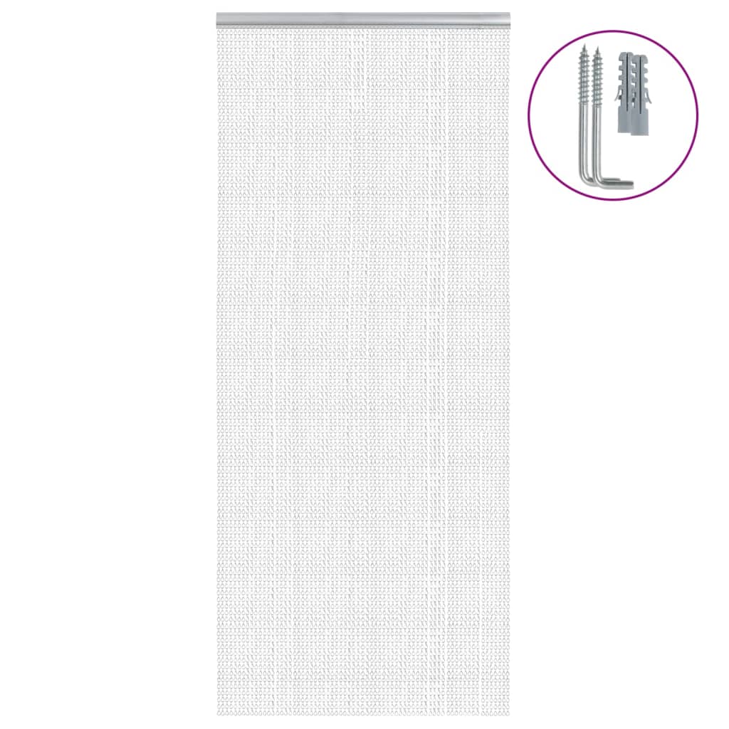 VidaXL Fliegengitterketten 90x200 cm Aluminium