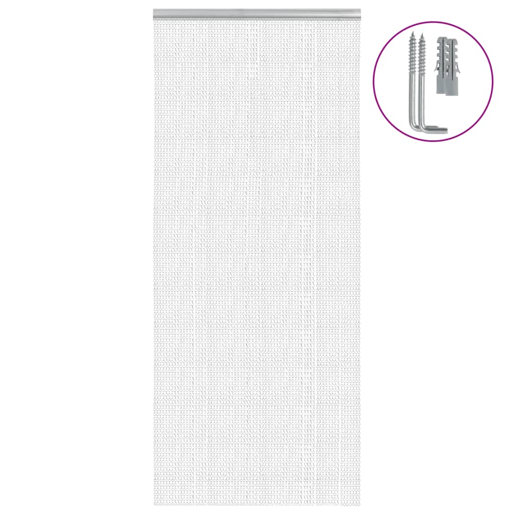 VidaXL Fliegengitterketten 90x220 cm Aluminium