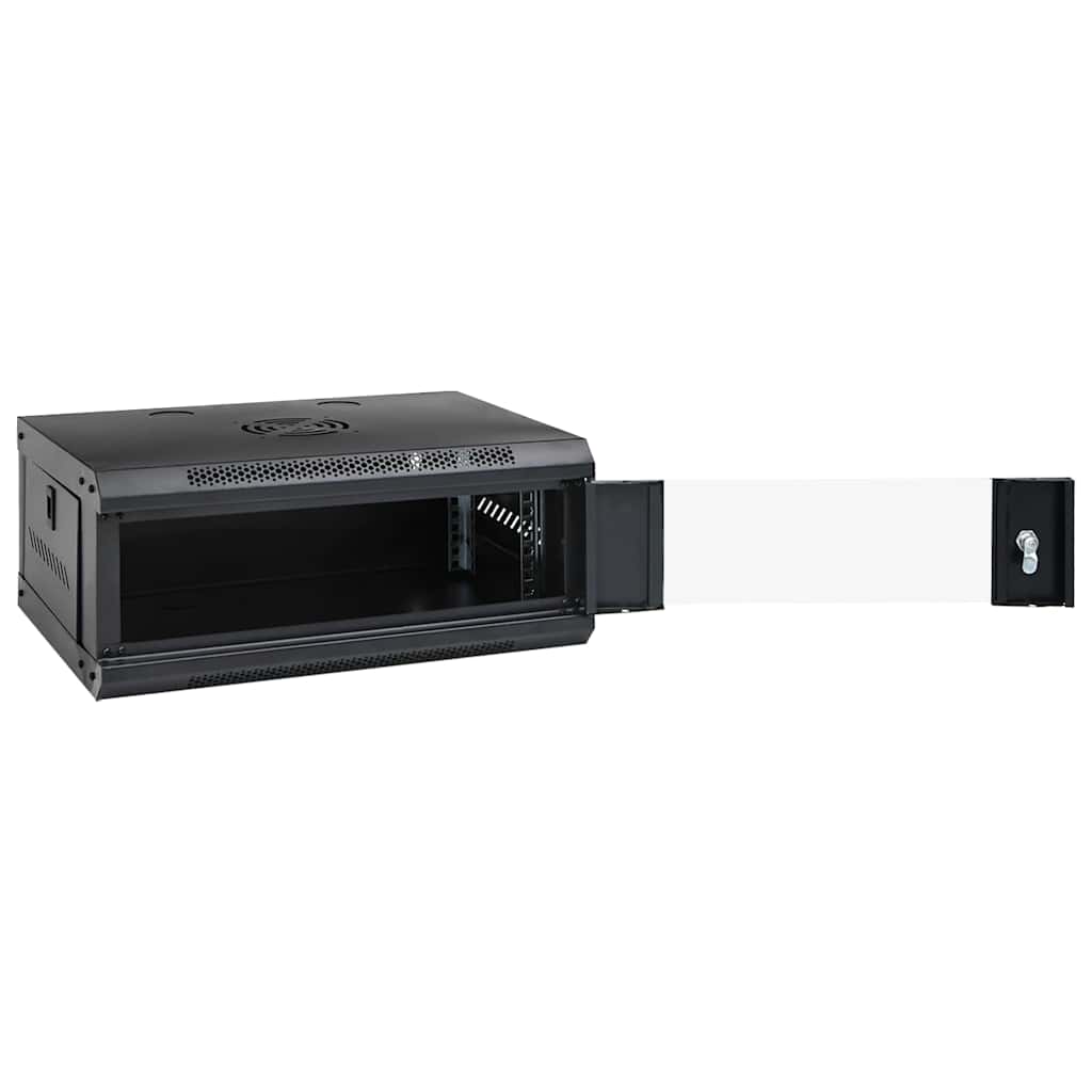 VidaXL Netzwerkschrank, Wandmontage, 4 HE, 19 Zoll, IP20, 53 x 40 x 21 cm