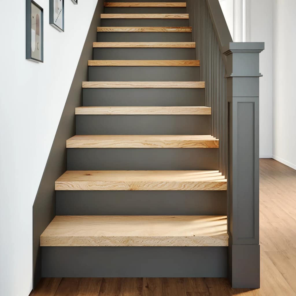 Vidaxl traptreden 8 st 70x25x2 cm onbehandeld massief eikenhout