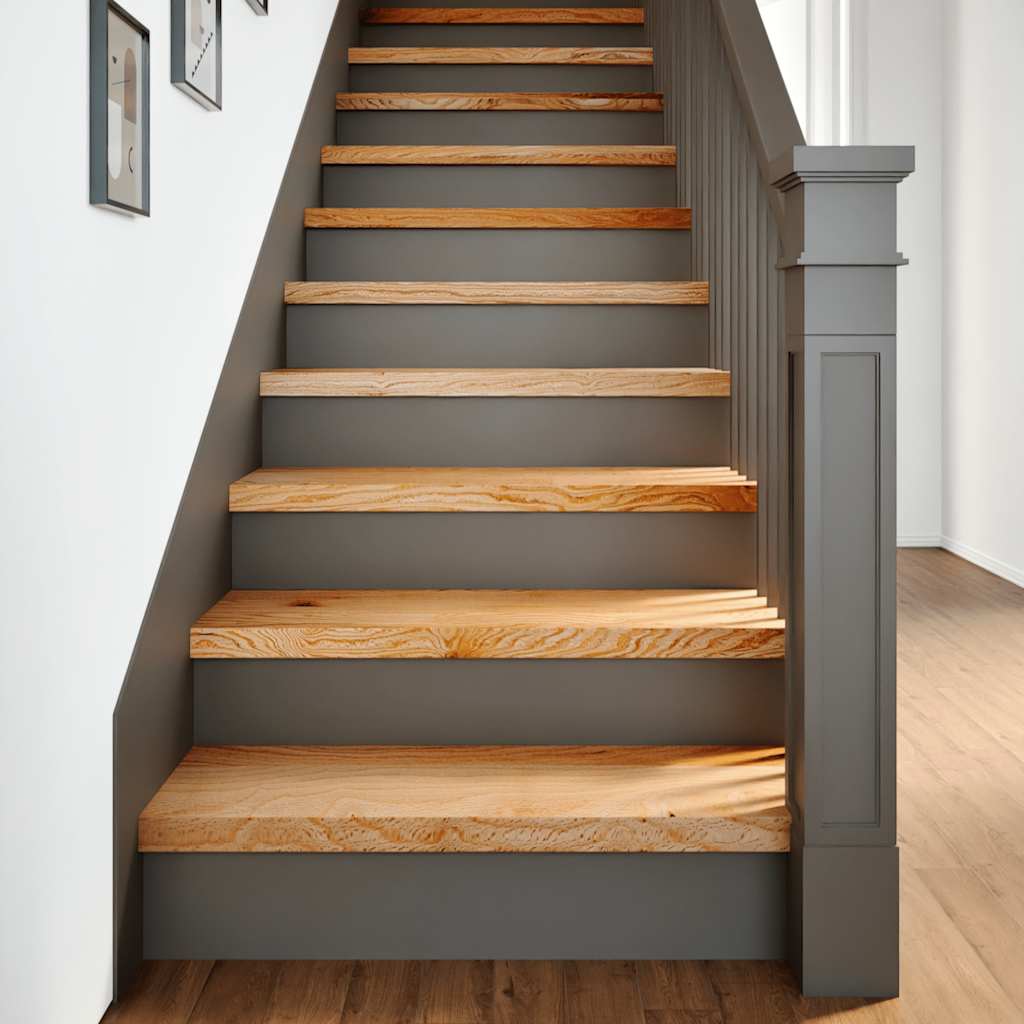 Vidaxl traptreden 4 st 70x25x2 cm massief eikenhout lichtbruin