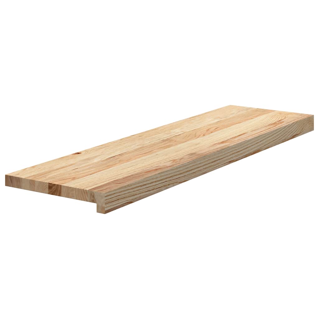 Vidaxl traptreden 2 st 90x25x2 cm onbehandeld massief eikenhout
