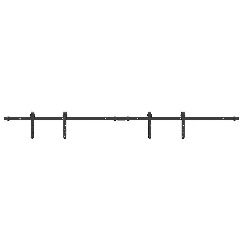 VidaXL Schiebetür-Aufhängungsset 183 cm Kohlenstoffstahl