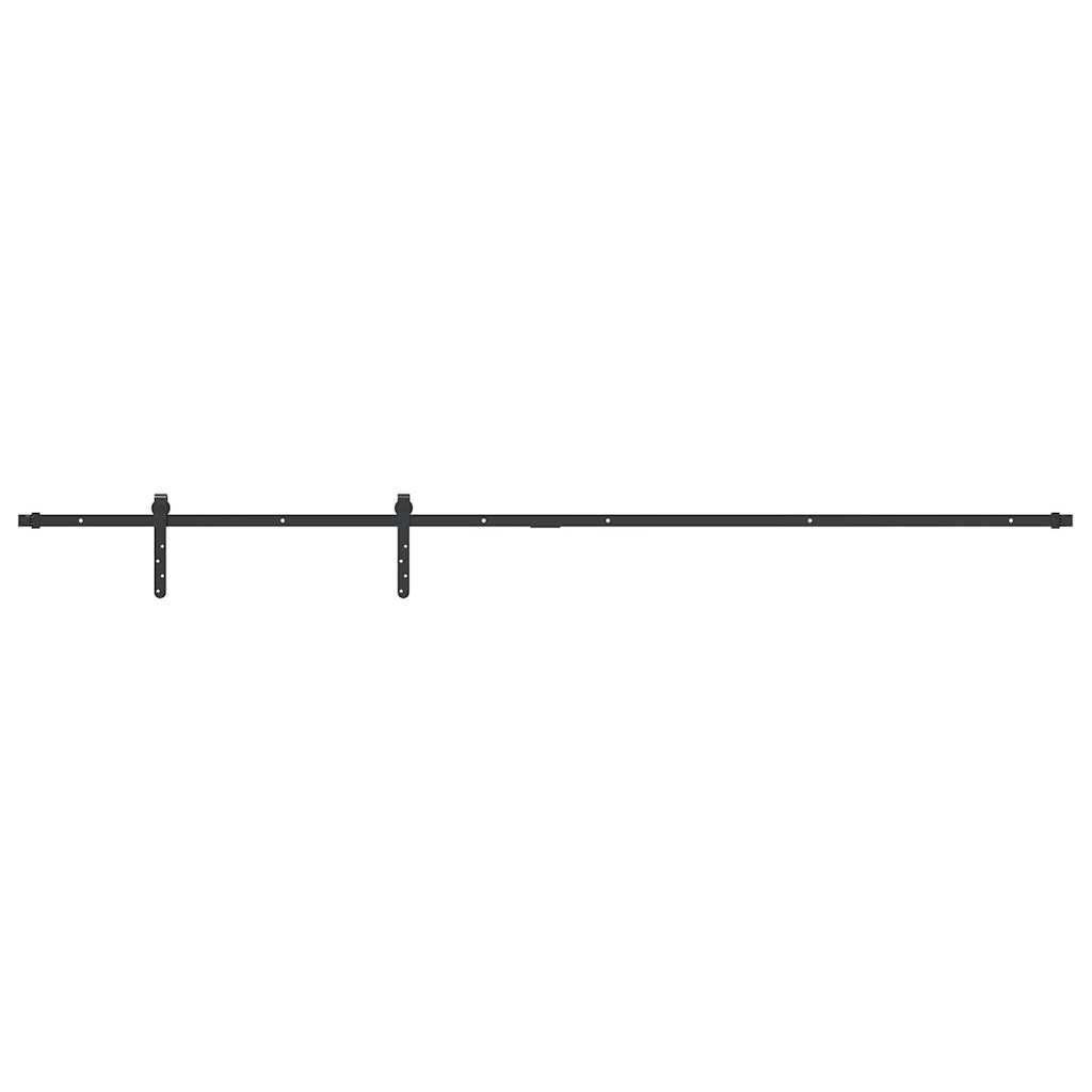 VidaXL Schiebetür-Aufhängungsset 213 cm Kohlenstoffstahl