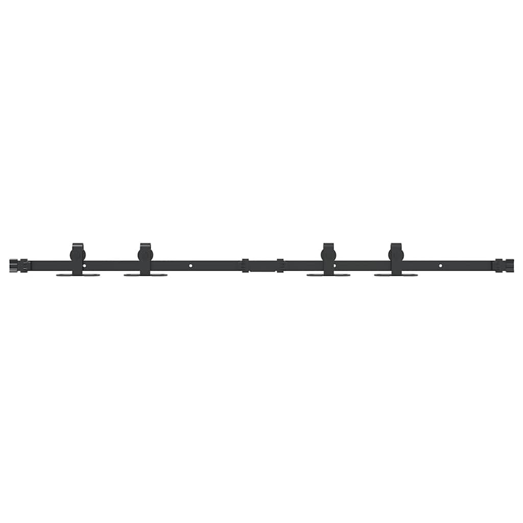 VidaXL Schiebetür-Aufhängungsset 122 cm Kohlenstoffstahl