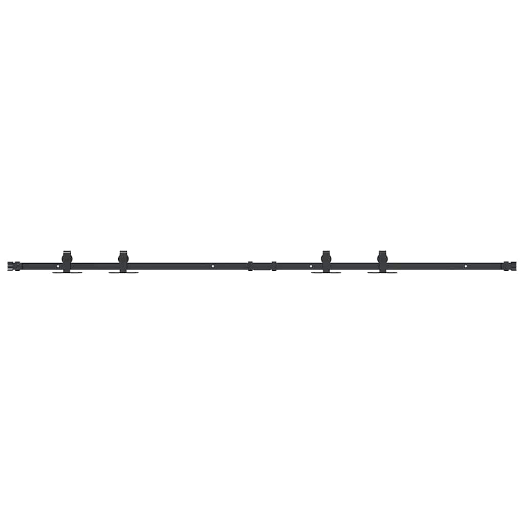 VidaXL Schiebetür-Aufhängungsset 183 cm Kohlenstoffstahl