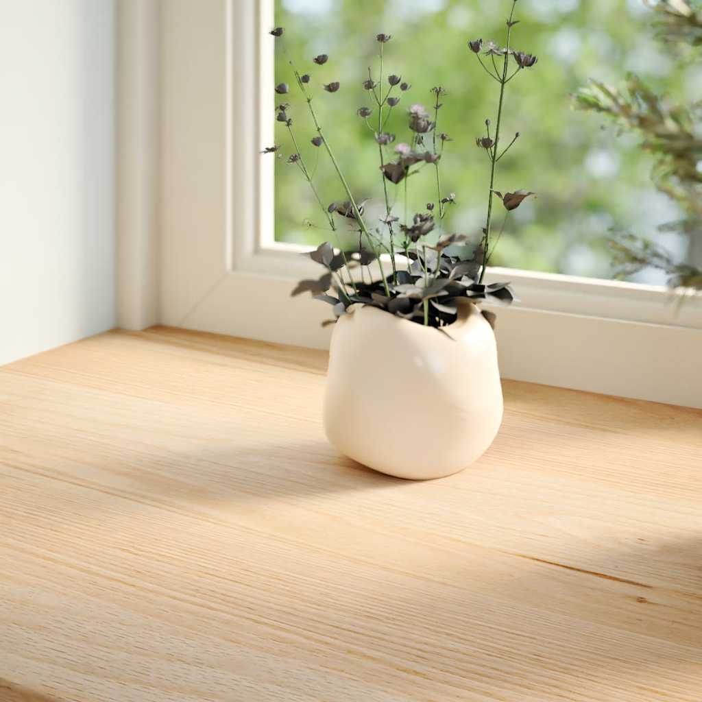 Vidaxl vensterbanken 2 st onbehandeld 120x15x2 cm massief eikenhout