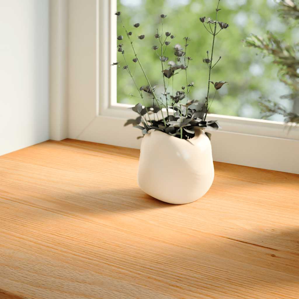 Vidaxl vensterbanken 2 st 160x20x2 cm massief eikenhout lichtbruin
