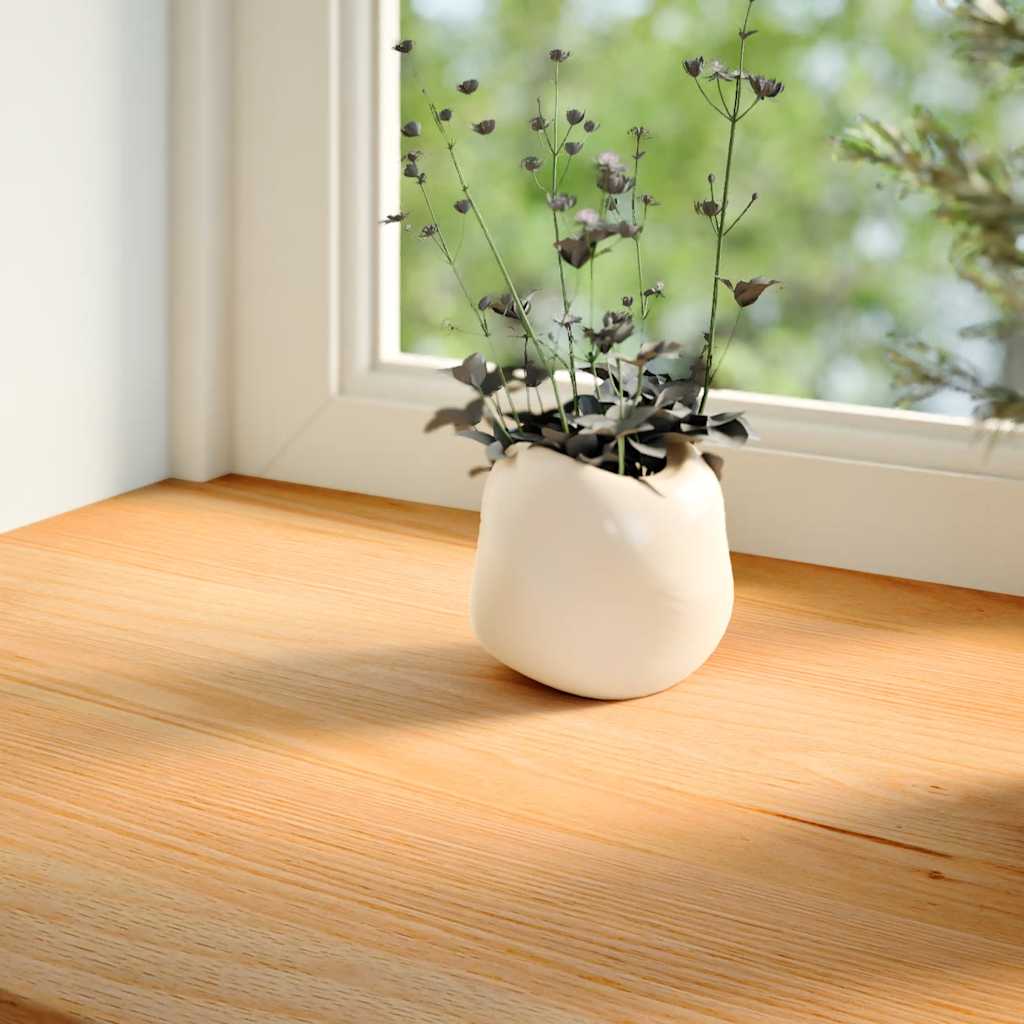 Vidaxl vensterbanken 2 st 90x30x2 cm massief eikenhout lichtbruin