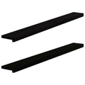 VIDAXL – Fensterteiler, 2 Stück, 140 x 15 x 2 cm, einfarbig dunkelbraun