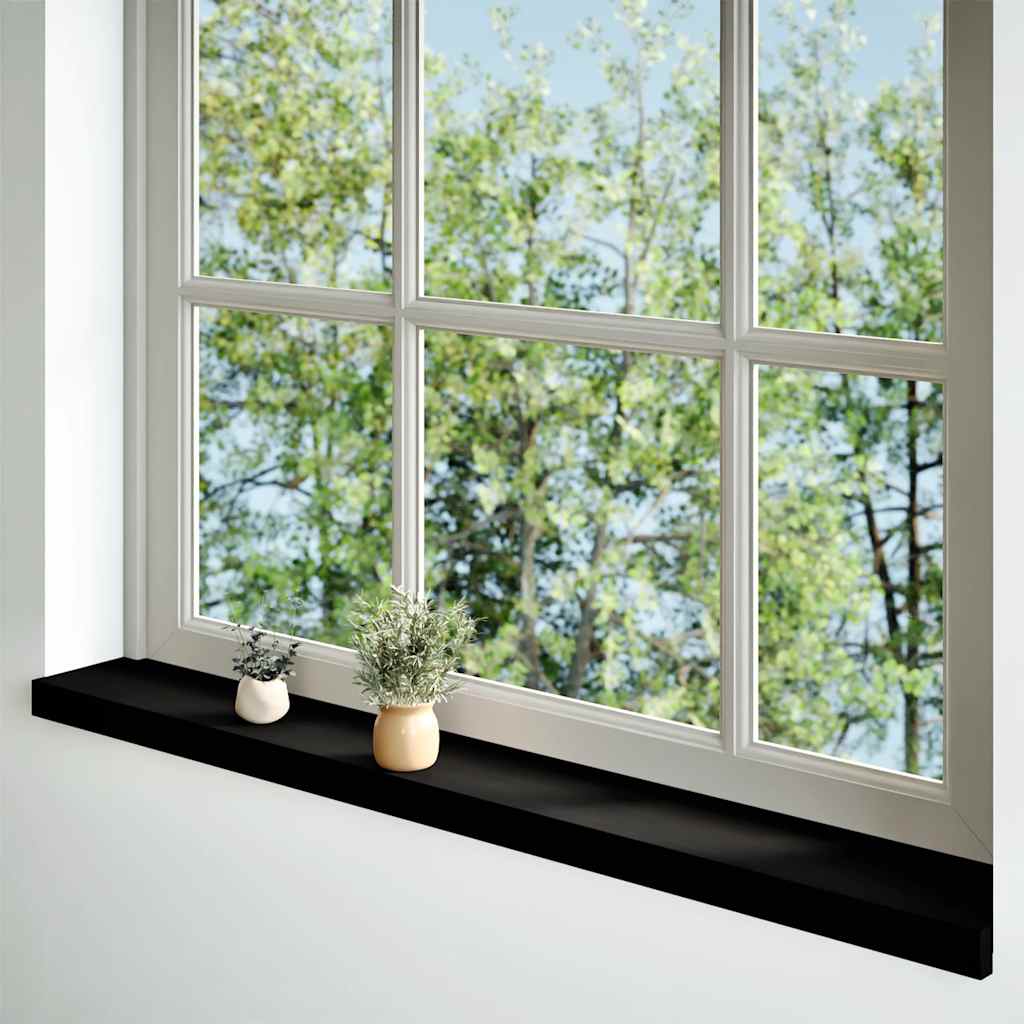 VIDAXL – Fensterteiler, 2 Stück, 140 x 15 x 2 cm, einfarbig dunkelbraun