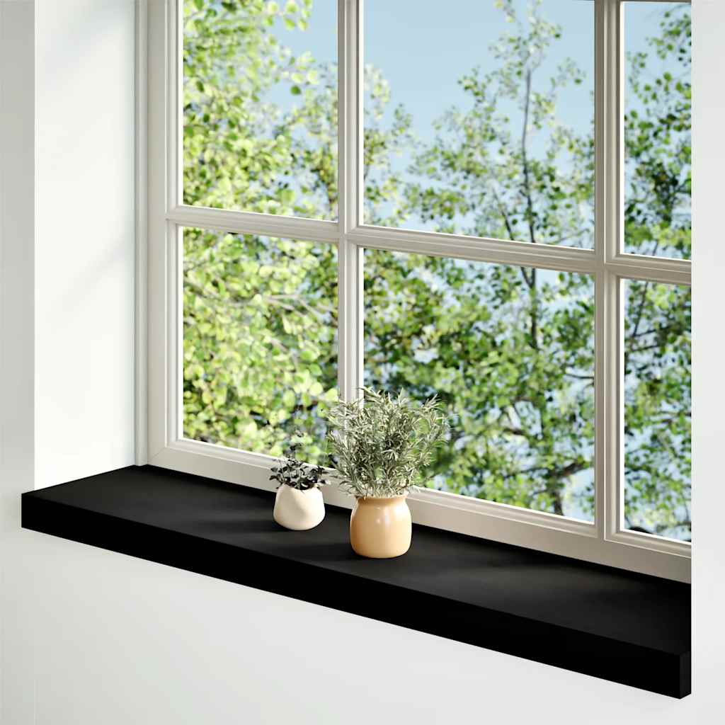 Vidaxl vensterbanken 2 st 70x20x2 cm massief eikenhout donkerbruin