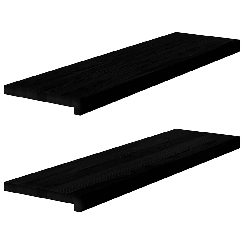 VIDAXL – Fensterteiler, 2 Stück, 90 x 25 x 2 cm, einfarbig dunkelbraun