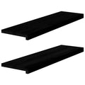 VIDAXL – Fensterteiler, 2 Stück, 90 x 25 x 2 cm, einfarbig dunkelbraun