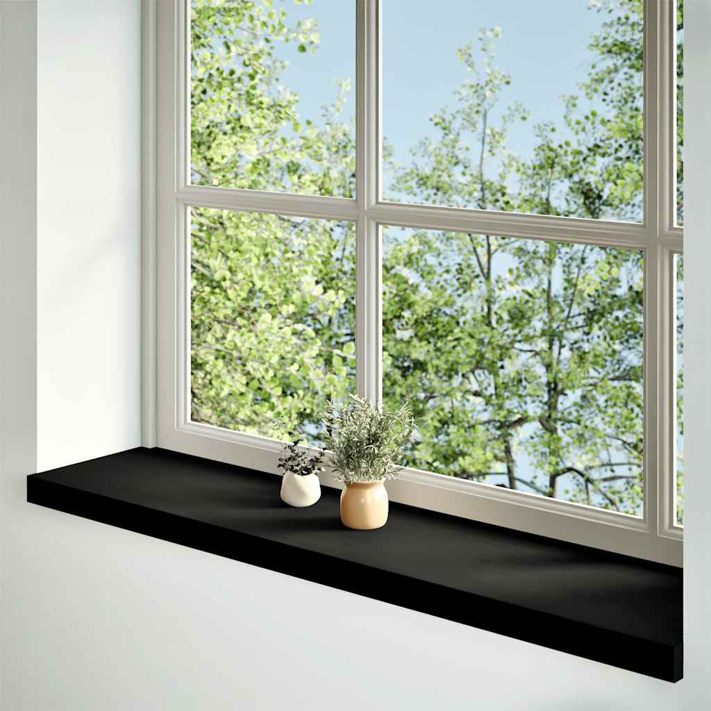 VIDAXL – Fensterteiler, 2 Stück, 120 x 25 x 2 cm, einfarbig dunkelbraun