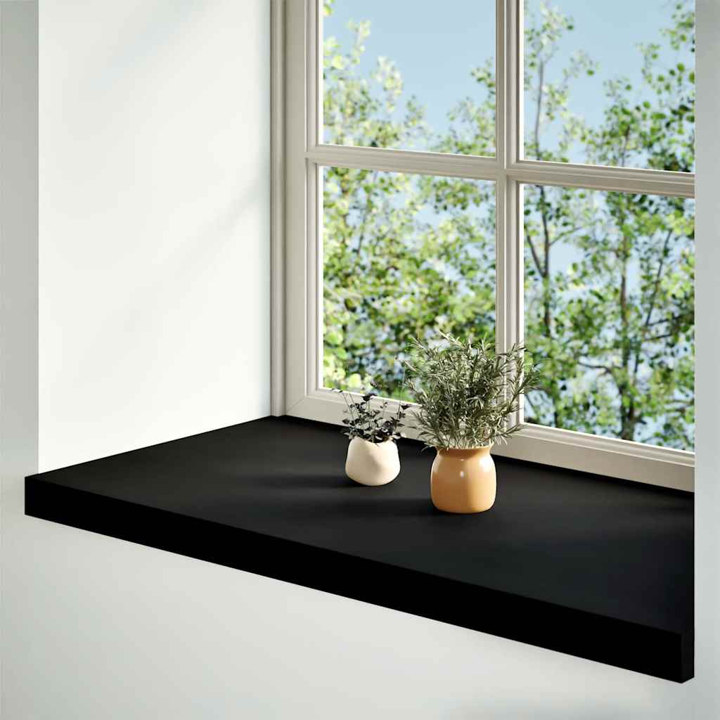 VIDAXL – Fensterteiler, 2 Stück, 80 x 40 x 2 cm, Feste Eiche, dunkelbraun