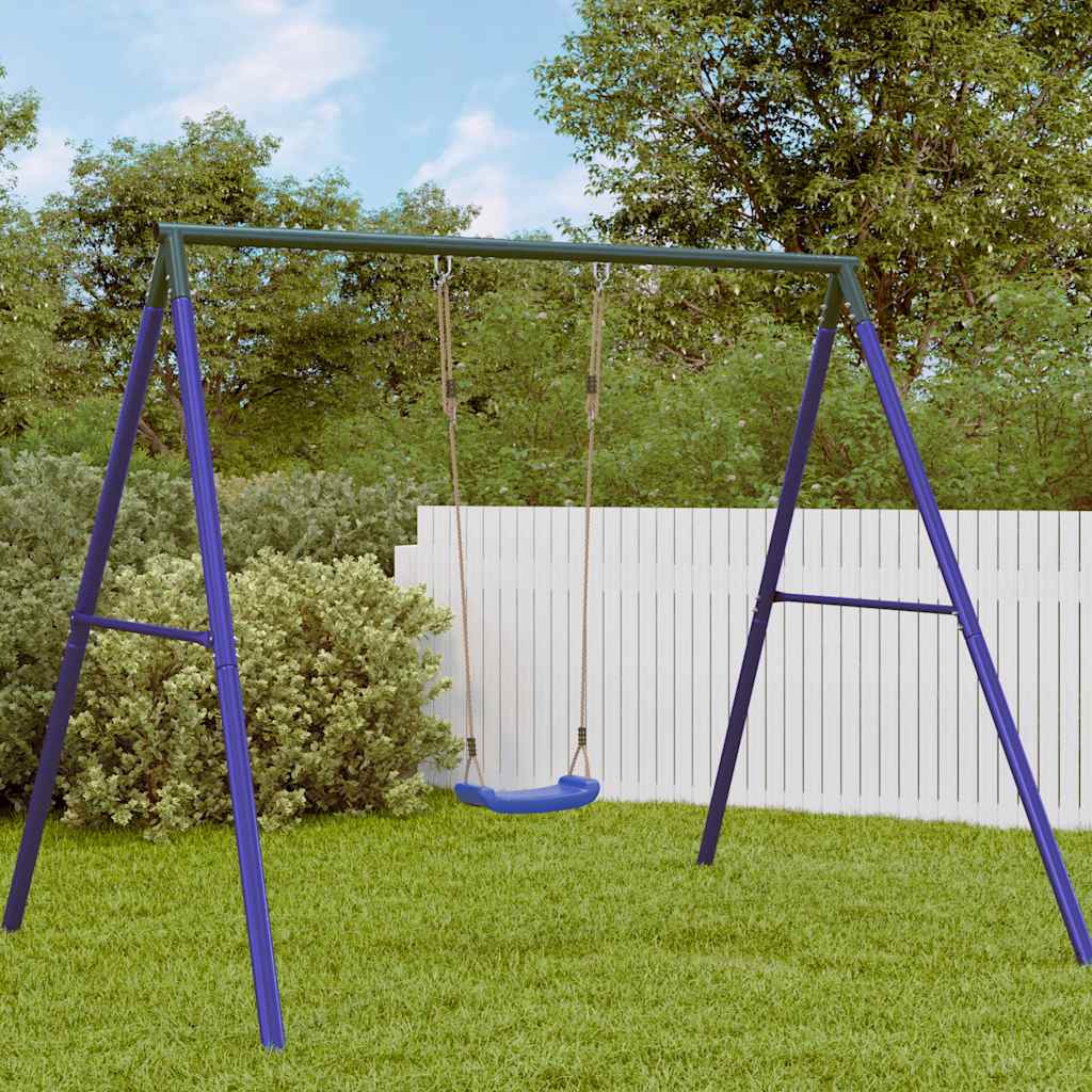 VidaXL Kinderschaukelsitz für 1 Person, verstellbares Seil, blau