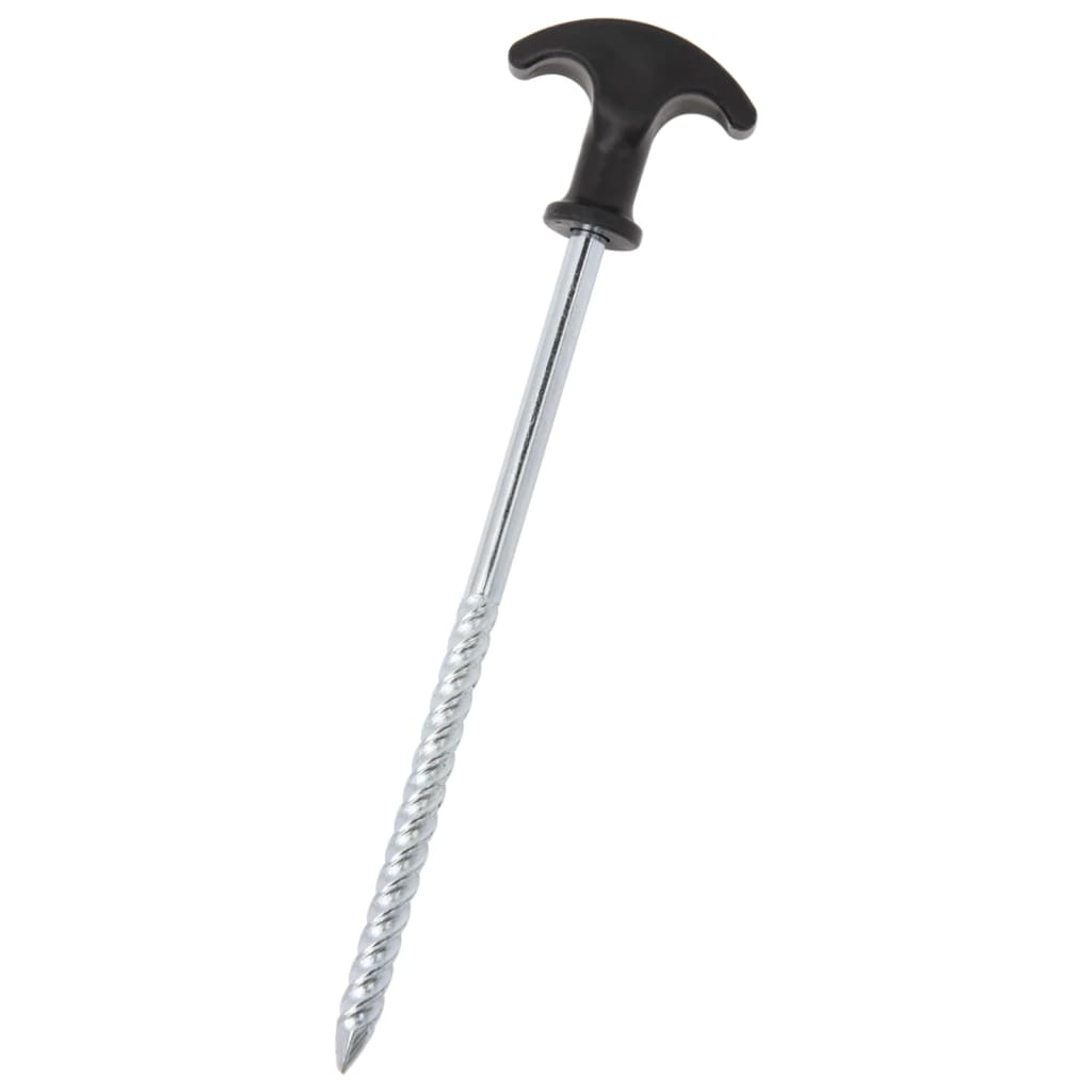 VidaXL Heringe, 24 Stück, ø7 mm, 20 cm, verzinkter Stahl