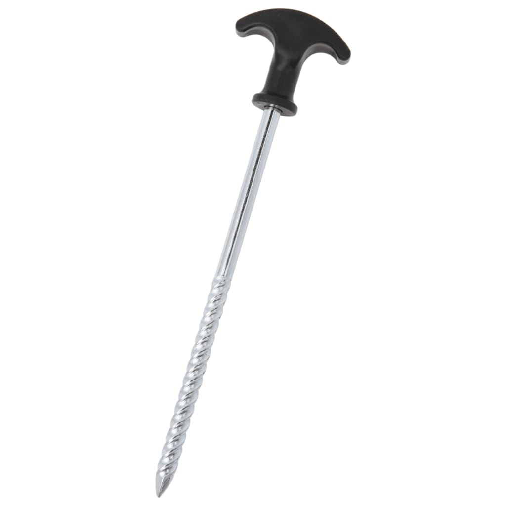 VidaXL Zeltnägel, 12 Stück, ø7 mm, 20 cm, verzinkter Stahl