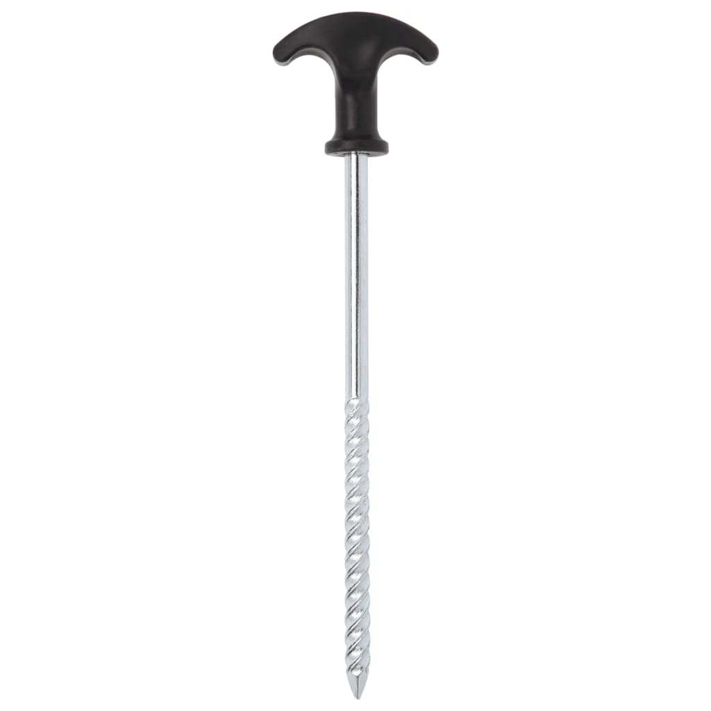 VidaXL Zeltnägel, 12 Stück, ø7 mm, 20 cm, verzinkter Stahl