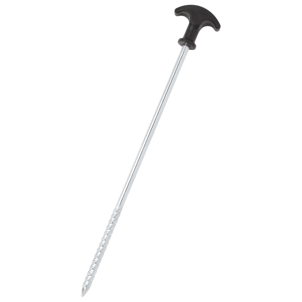 VidaXL Zeltnägel, 24 Stück, ø7 mm, 30 cm, verzinkter Stahl