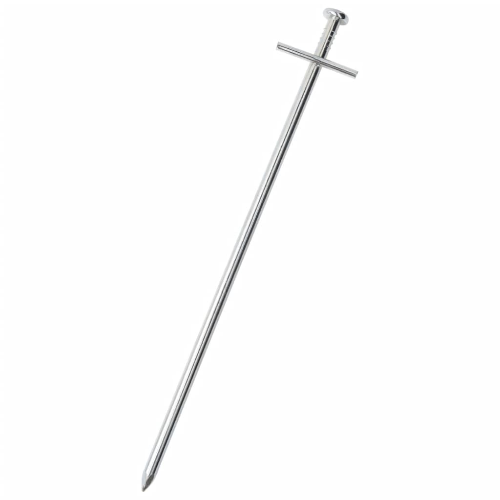 VidaXL Heringe, 24 Stück, ø6 mm, 23 cm, verzinkter Stahl
