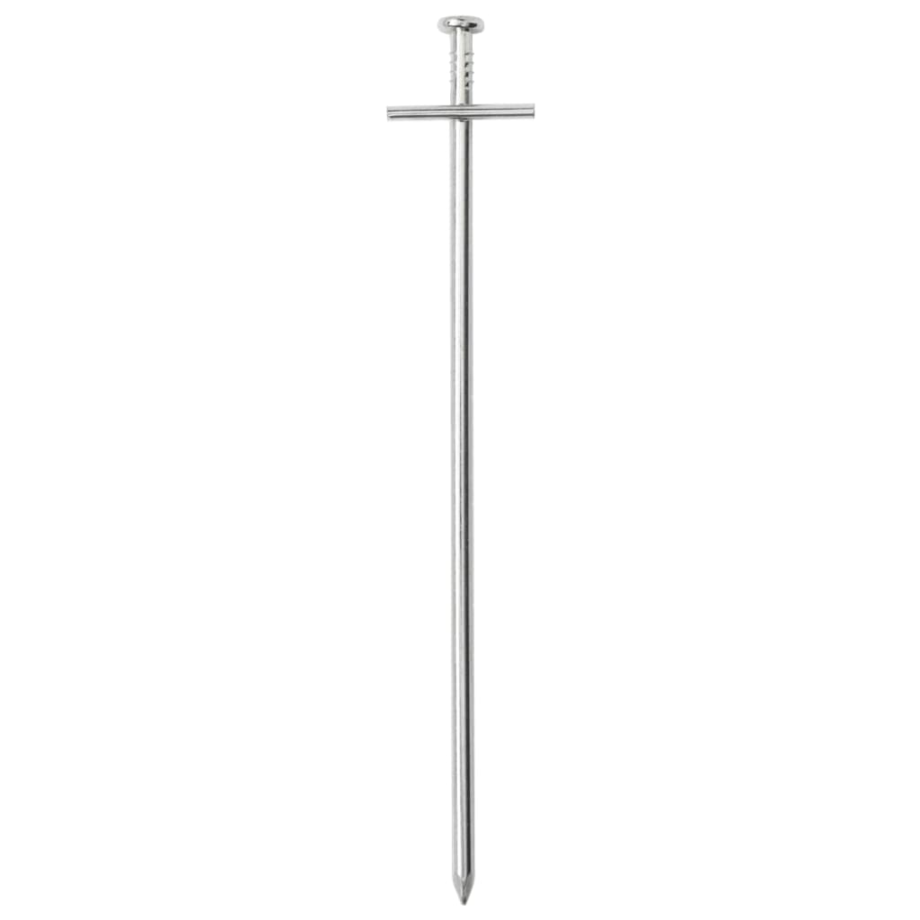 VidaXL Heringe, 24 Stück, ø6 mm, 23 cm, verzinkter Stahl