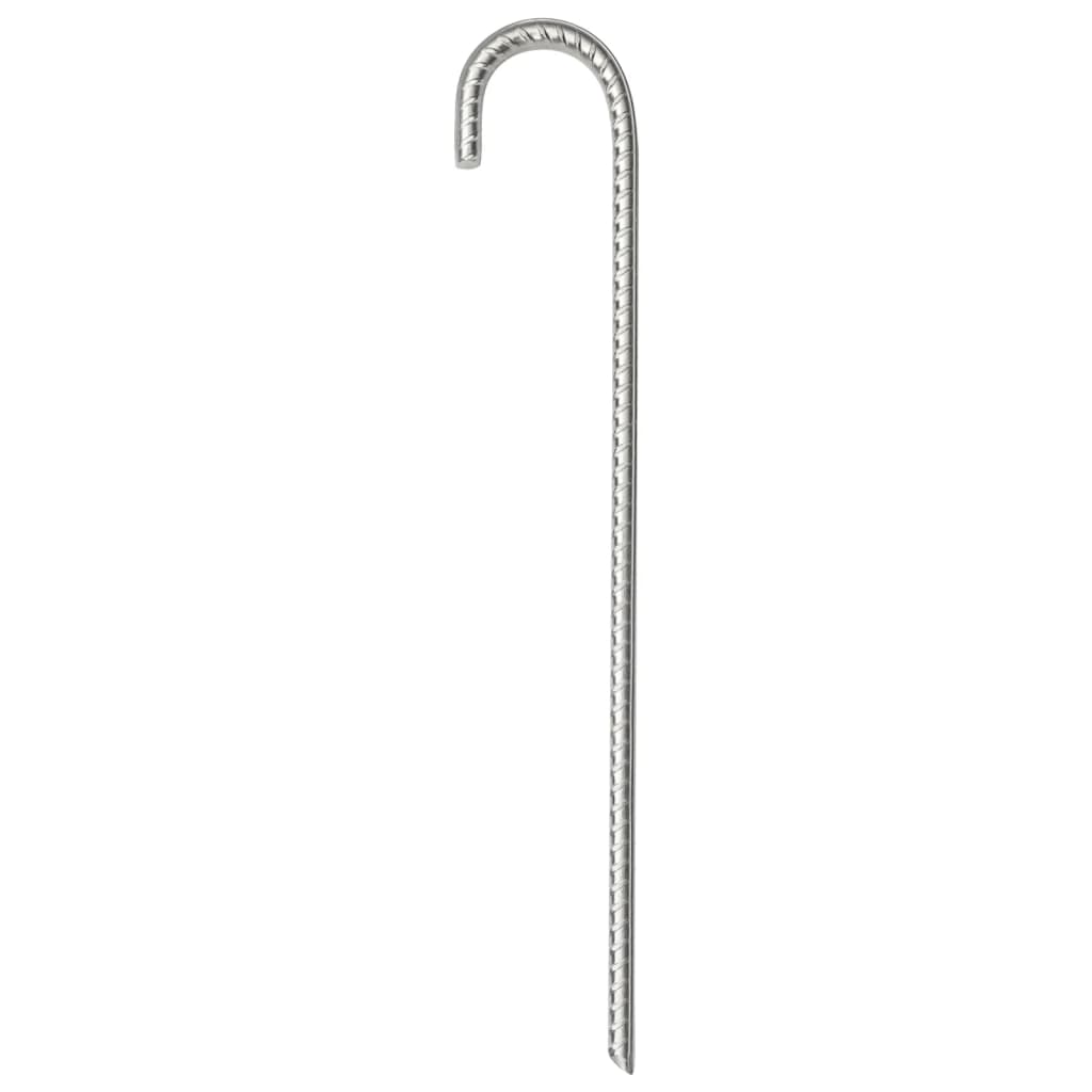 VidaXL Zeltnägel, 6 Stück, ø10 mm, 37 cm, verzinkter Stahl