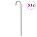 Vidaxl -Zeltstifte 12 Stück Ø12 mm 41,5 cm verzinkter Stahl