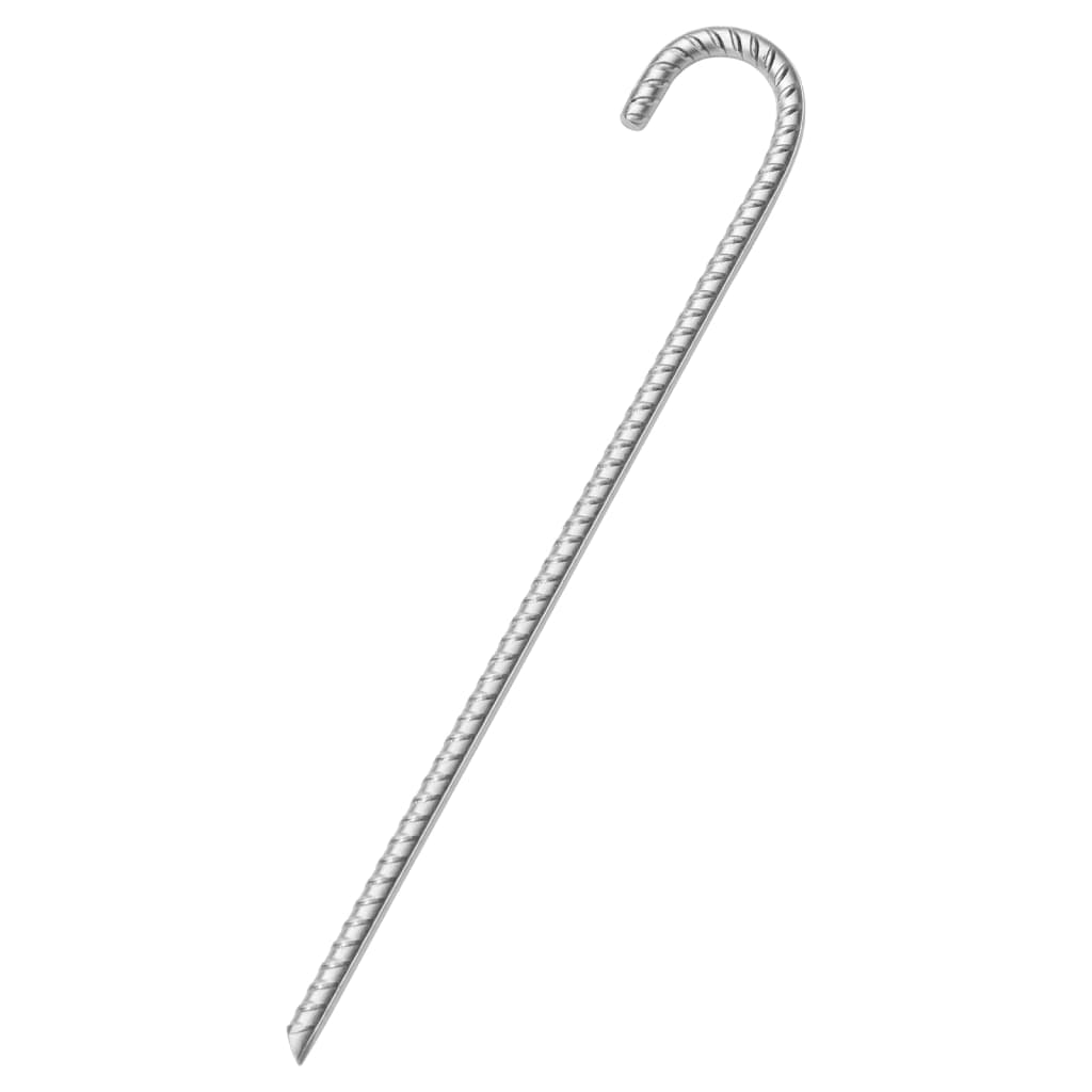 Vidaxl -Zeltstifte 12 Stück Ø12 mm 41,5 cm verzinkter Stahl