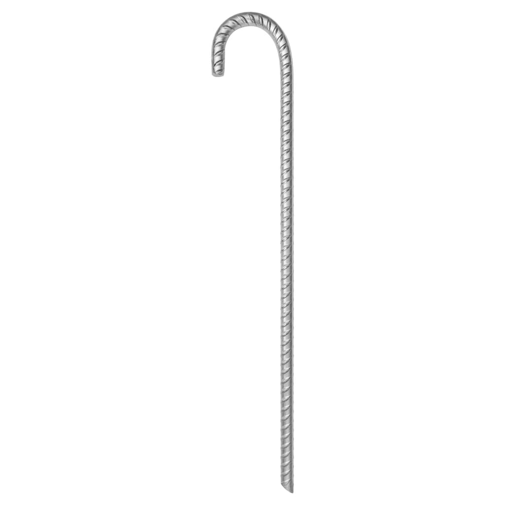 Vidaxl -Zeltstifte 12 Stück Ø12 mm 41,5 cm verzinkter Stahl