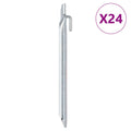 VidaXL Zeltnägel, 24 Stück, V-förmig, ø20 mm, 24 cm, verzinkter Stahl