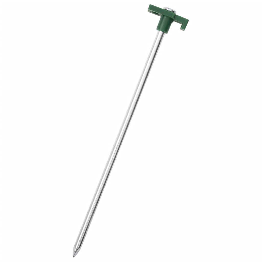 VidaXL Zeltnägel, 24 Stück, 7 mm, 25 cm, verzinkter Stahl, Polypropylen