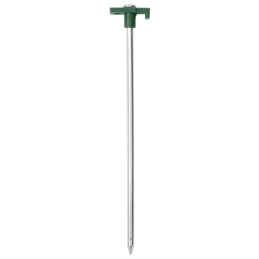 VidaXL Zeltnägel, 24 Stück, 7 mm, 25 cm, verzinkter Stahl, Polypropylen