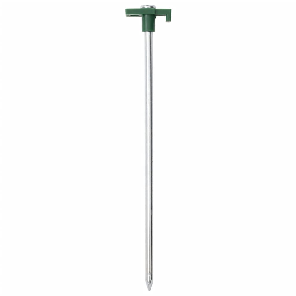 VidaXL Zeltnägel, 12 Stück, 7 mm, 25 cm, verzinkter Stahl, Polypropylen